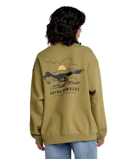 RVCA Womens Sweatshirt Baggie BF Crew