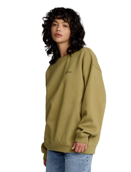 RVCA Womens Sweatshirt Baggie BF Crew
