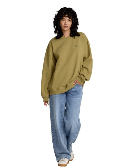RVCA Womens Sweatshirt Baggie BF Crew