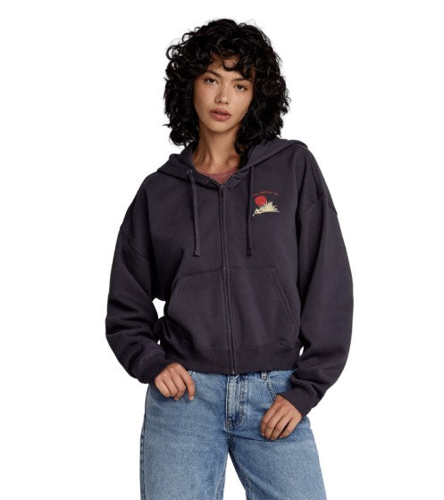 RVCA Womens Sweatshirt Court Hoodie