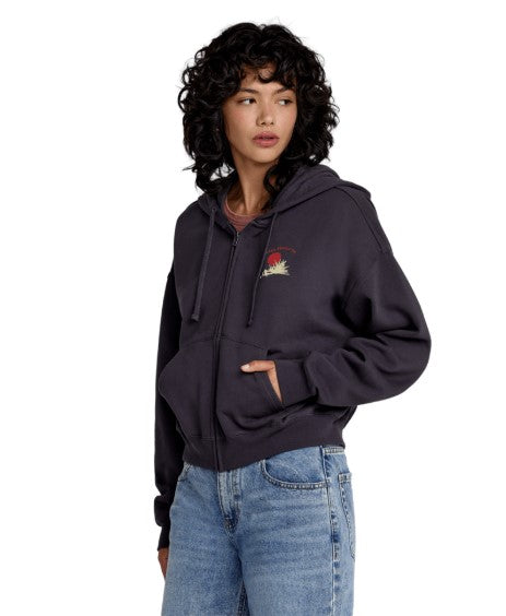 RVCA Womens Sweatshirt Court Hoodie