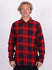 Rusty Mens Shirt Agawam Long Sleeve Flannel