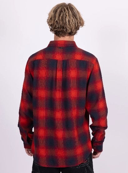 Rusty Mens Shirt Agawam Long Sleeve Flannel
