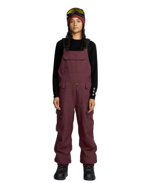 Volcom Womens Snow Pants Creston 3D Stretch Bib Overall