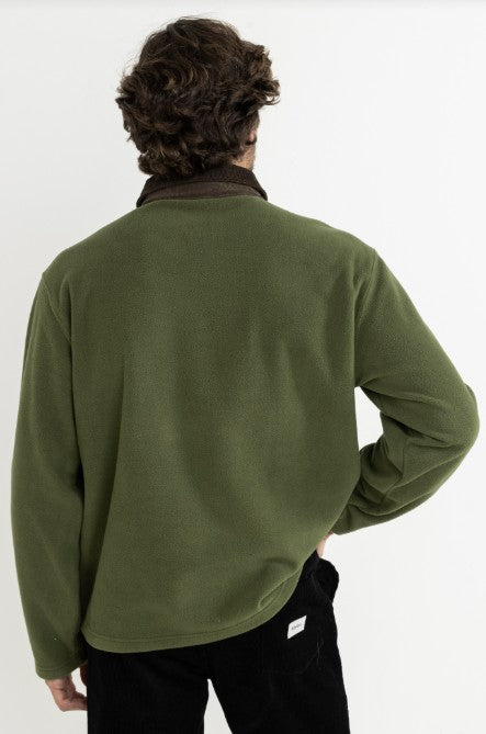 Rhythm Mens Sweatshirt Awake Polar Fleece Polo