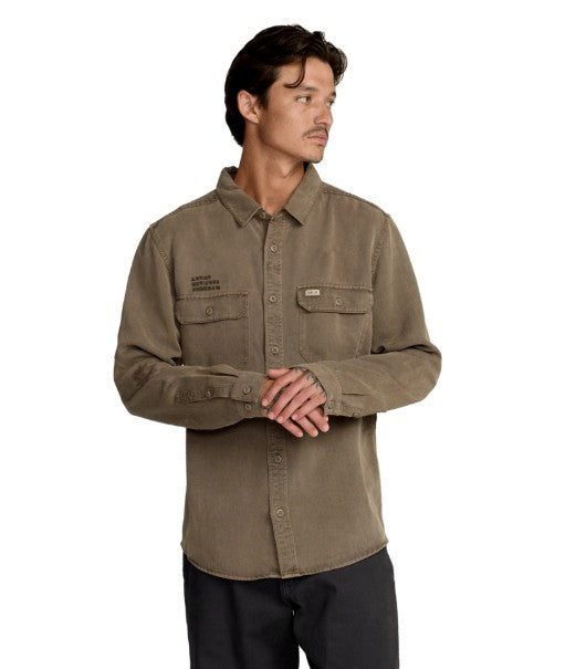 RVCA Mens Shirt Mel G Moon Flower