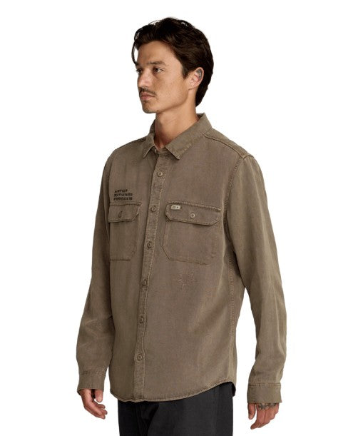 RVCA Mens Shirt Mel G Moon Flower