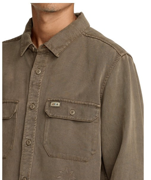 RVCA Mens Shirt Mel G Moon Flower