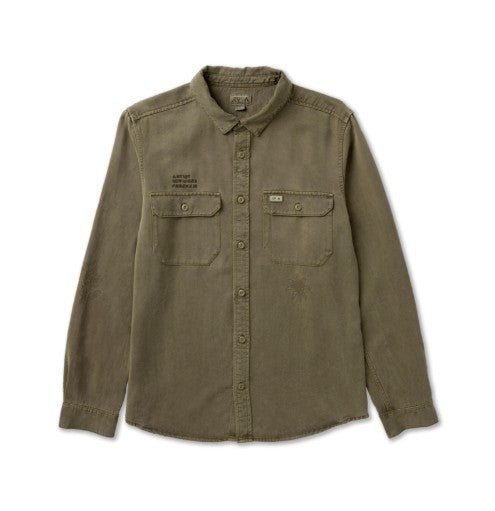 RVCA Mens Shirt Mel G Moon Flower