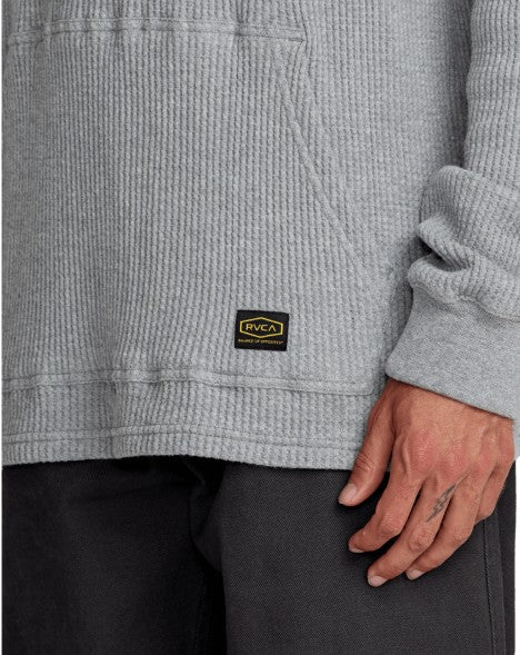 RVCA Mens Shirt Dayshift Thermal Hooded Henley