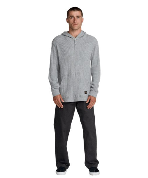RVCA Mens Shirt Dayshift Thermal Hooded Henley