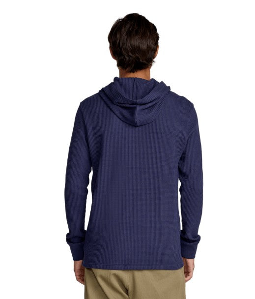 RVCA Mens Shirt Dayshift Thermal Hooded Henley