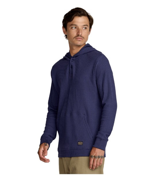 RVCA Mens Shirt Dayshift Thermal Hooded Henley