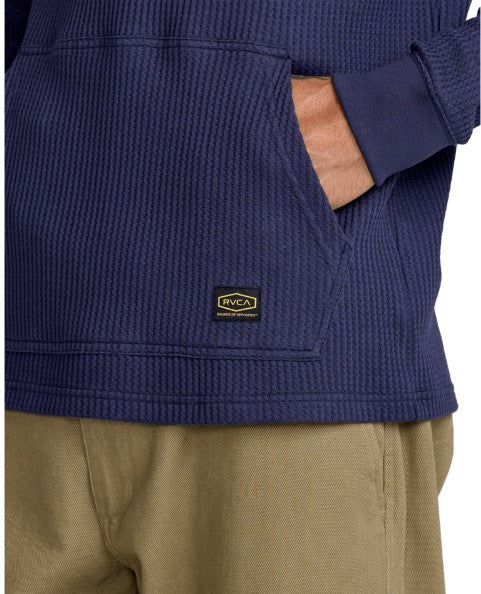 RVCA Mens Shirt Dayshift Thermal Hooded Henley