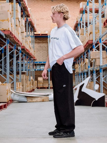 Rusty Mens Pants Double-O Baggy Pleated