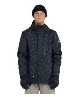 Quiksilver Mens Snow Jacket Mission Printed