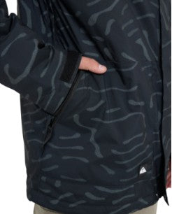 Quiksilver Mens Snow Jacket Mission Printed