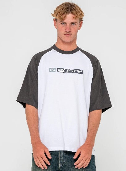 Rusty Mens Shirt Bubble Raglan