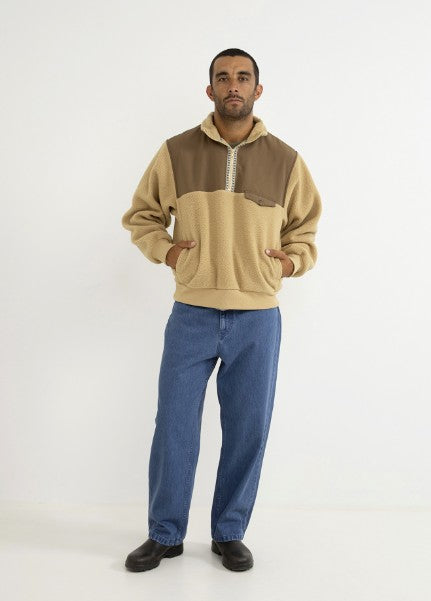 Rhythm Mens Sweatshirt Pfeiffer Sherpa Fleece