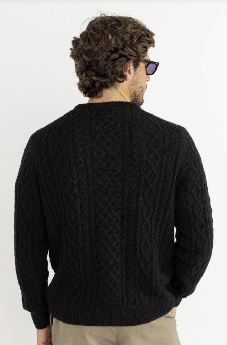 Rhythm Mens Sweater Mohair Fishermans Knit