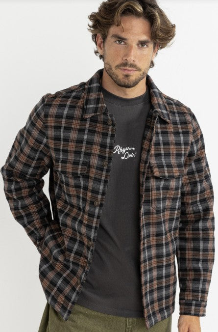 Rhythm Mens Shirt Polar Bond ls Flannel