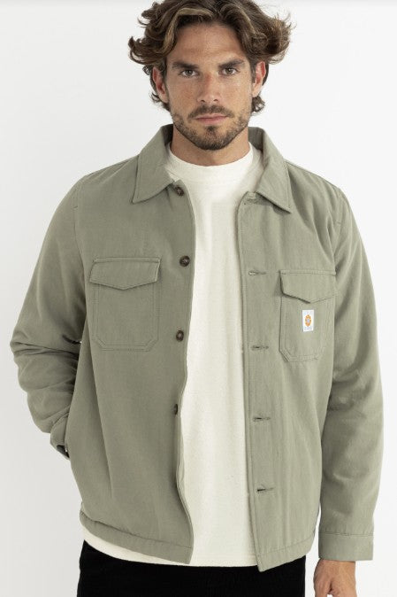 Rhythm Mens Shirt Sherpa Lined Work Shirt