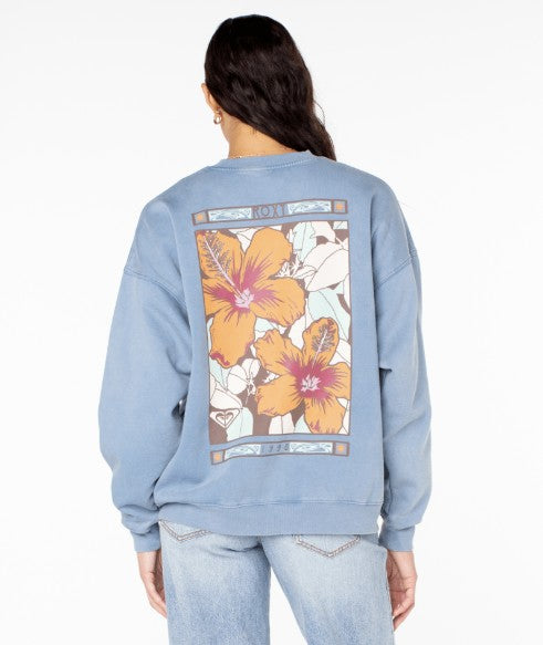 Roxy Womens Sweatshirt Lineup Oversized Crew