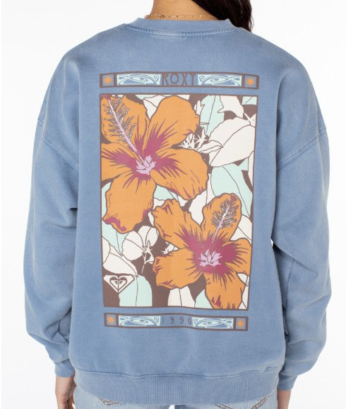 Roxy Womens Sweatshirt Lineup Oversized Crew