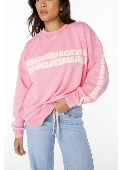 Roxy Womens Sweatshirt Lineup Oversized Crew