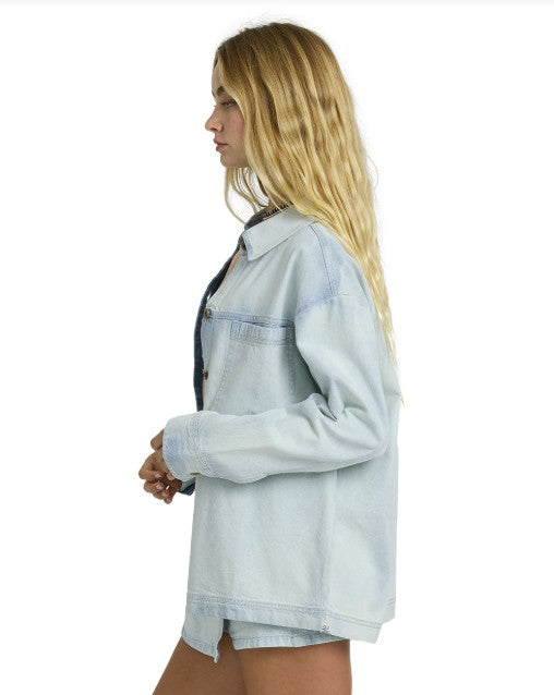 Billabong Womens Shirt Jade Saltwashed