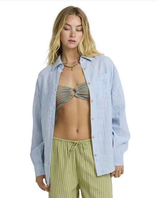 Billabong Womens Shirt Wanderer Printed