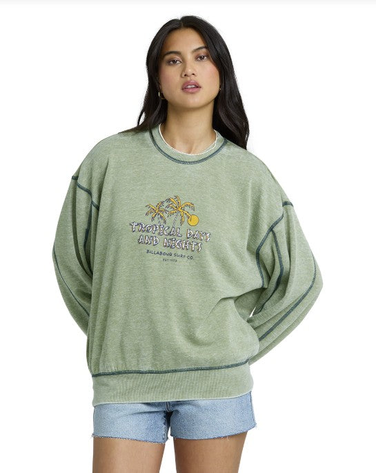 Billabong Womens Sweatshirt All The Days Kendal Crew