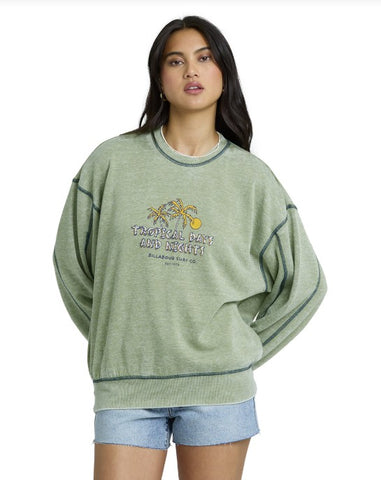 Billabong Womens Sweatshirt All The Days Kendal Crew