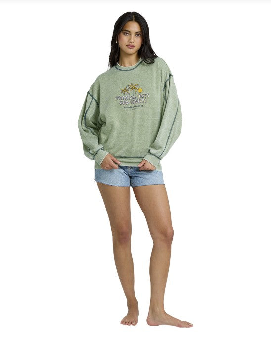 Billabong Womens Sweatshirt All The Days Kendal Crew