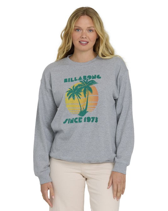 Billabong Womens Sweatshirt My Fave Beach Crew