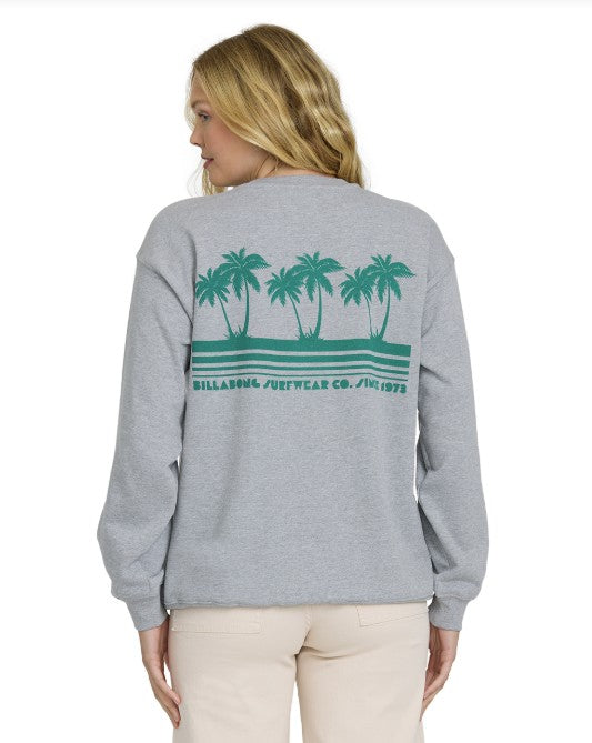 Billabong Womens Sweatshirt My Fave Beach Crew