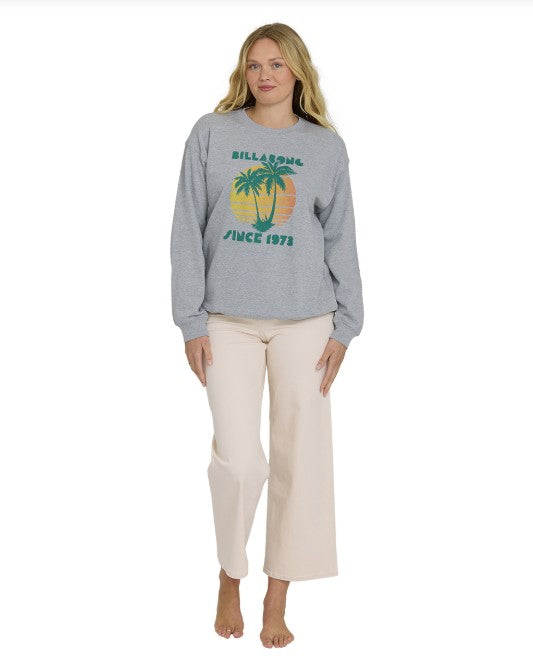 Billabong Womens Sweatshirt My Fave Beach Crew