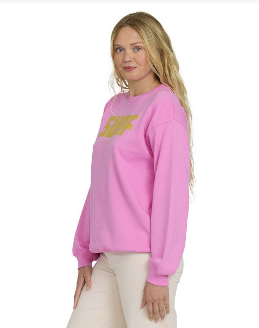 Billabong Womens Sweatshirt Keep On Surfin Crew
