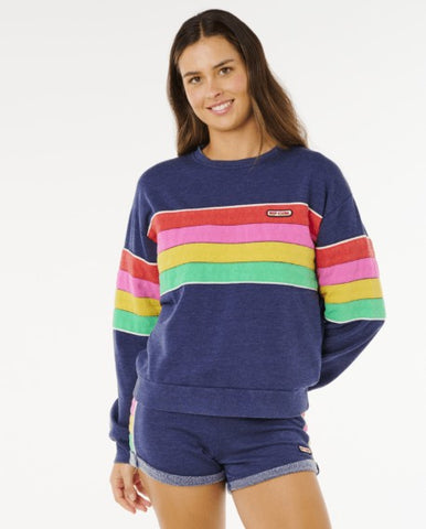 Rip Curl Womens Sweatshirt Surf Revival Relaxed Crew