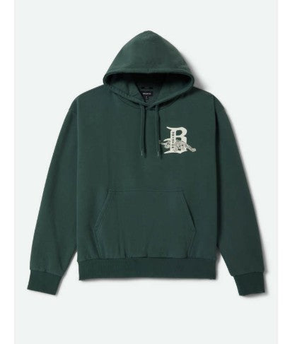 Brixton Mens Sweatshirt Predator Relaxed Hoodie