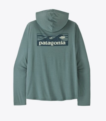 Patagonia Mens Shirt Capilene Cool Daily Hoody Boardshort Logo