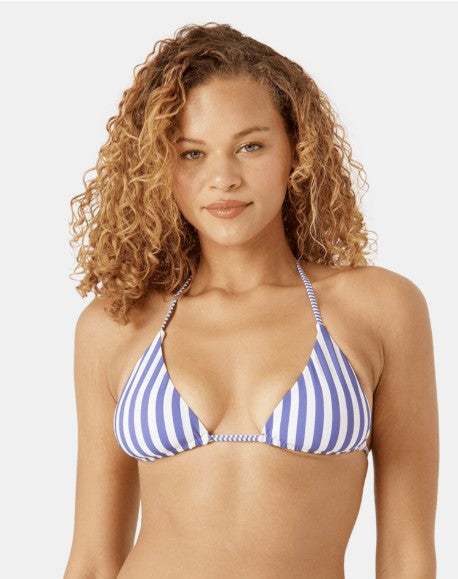 Roxy Womens Bikini Top Stripe Out Reversible Tiki Tri