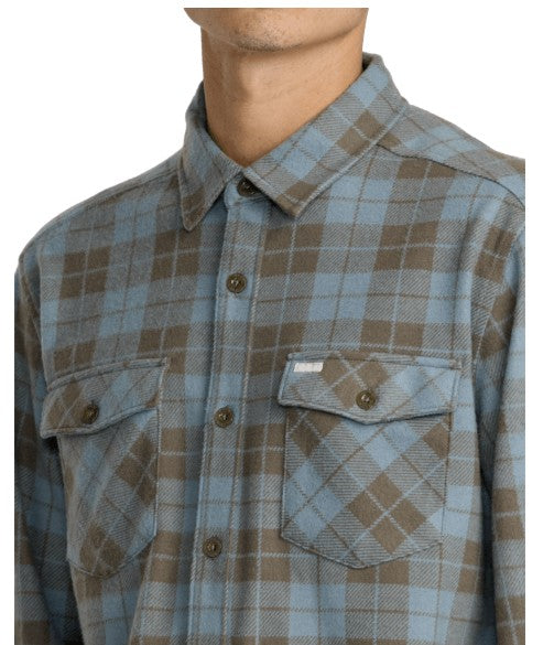 RVCA Mens Shirt Vacancy Flannel Long Sleeve