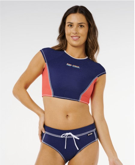 Rip Curl Womens Bikini Bottoms Surf Tide Boy Short