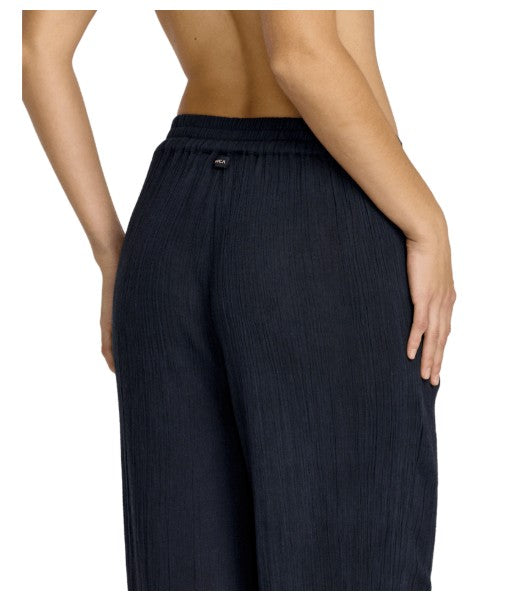 RVCA Womens Pants New Yume Wide Cotton