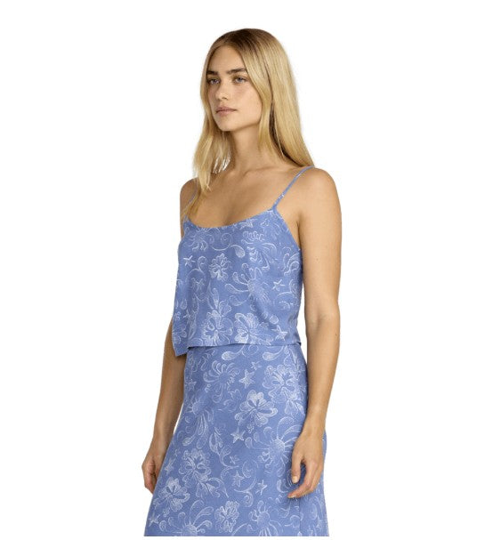RVCA Womens Tank Top Lauryn Alvarez Subaloha Top