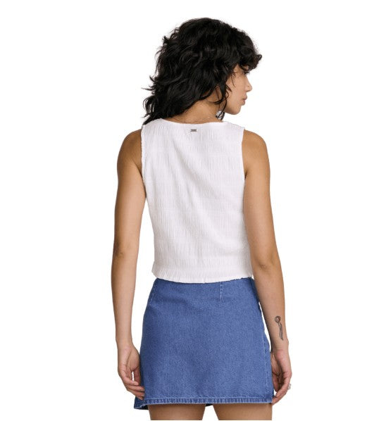 RVCA Womens Tank Top Scrunch Top