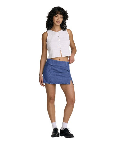 RVCA Womens Tank Top Scrunch Top