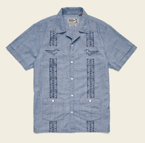 Howler Brothers Mens Woven Guayabera