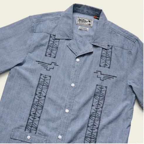 Howler Brothers Mens Woven Guayabera